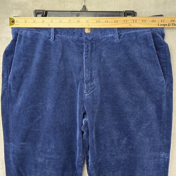 NWT Polo Ralph Lauren Men's Pants 32 x 30 Navy Blue Corduroy Stretch Classic Fit - Picture 10 of 14